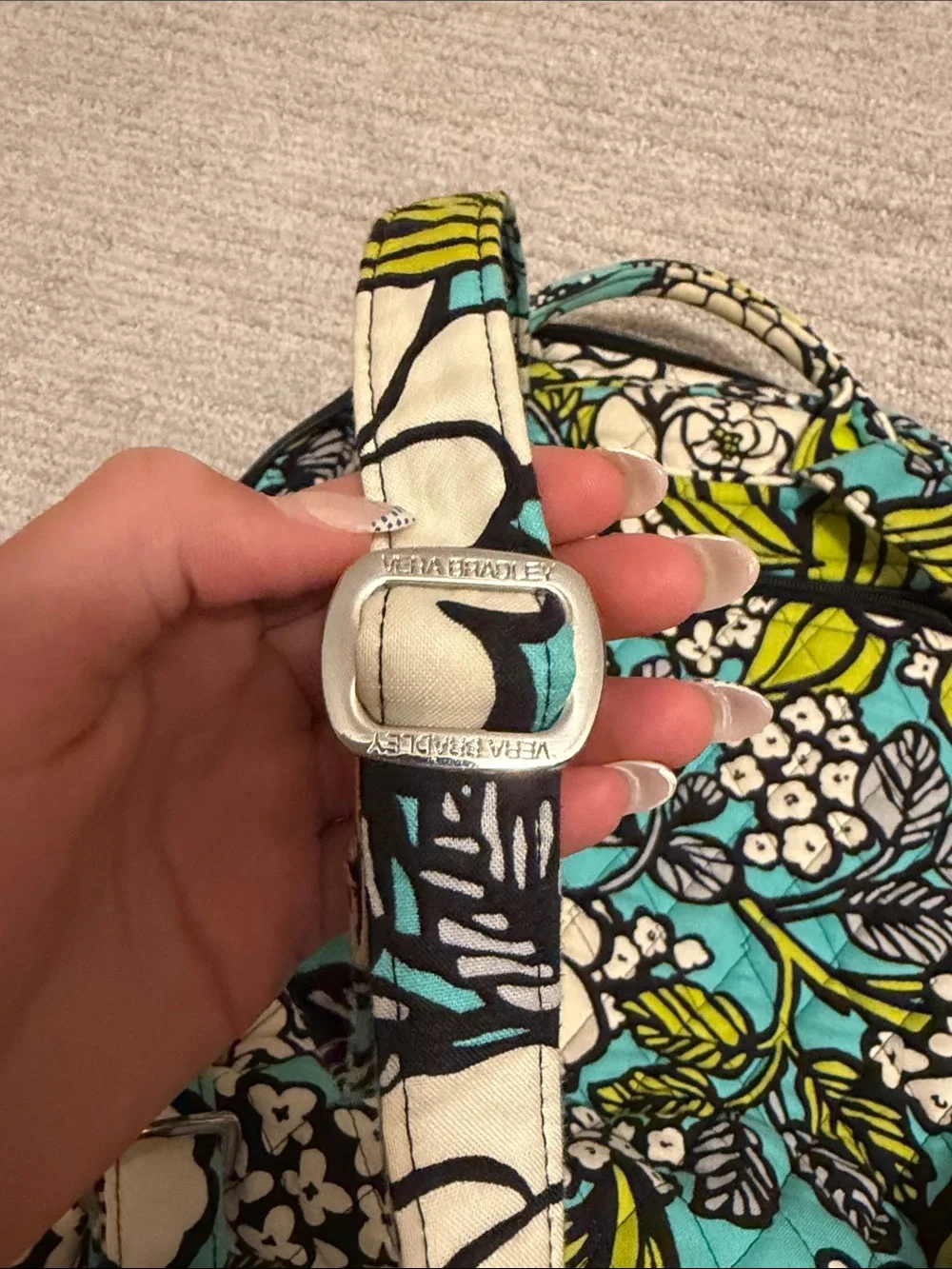 Vera Bradley compact quilted